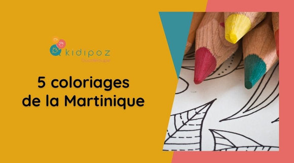Coloriage de la Martinique à imprimer