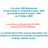 LES ATELIERS DES VACANCES DE LA TOUSSAINT