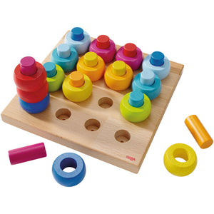 JEUX A ENFICHER ANNEAUX MULTICOLORES