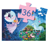 LA FEE ET LA LICORNE PUZZLE SILHOUETTE