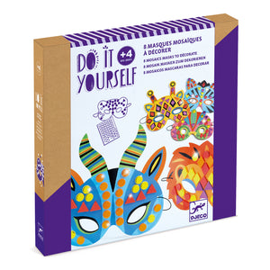 MASQUES MOSAIQUES  animaux de la jungle DIY