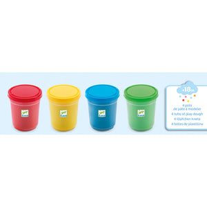 PATE A MODELER-4 POTS CLASSIQUES